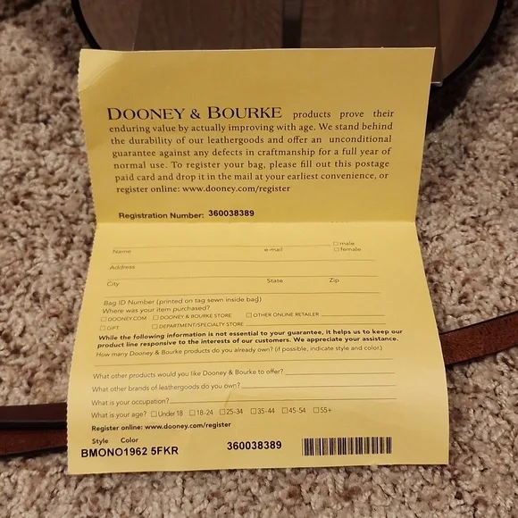 EUC Dooney and Bourke Monogram Small Handle Tote - Picture 7 of 7